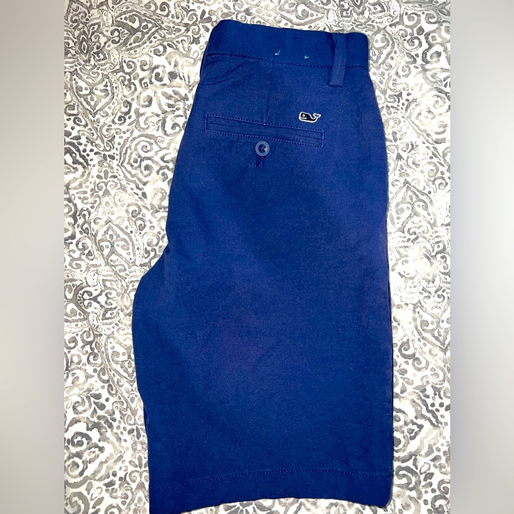 EUC Boys Vineyard Vines Performance Breaker Shorts Size 12 Adj Waist Navy